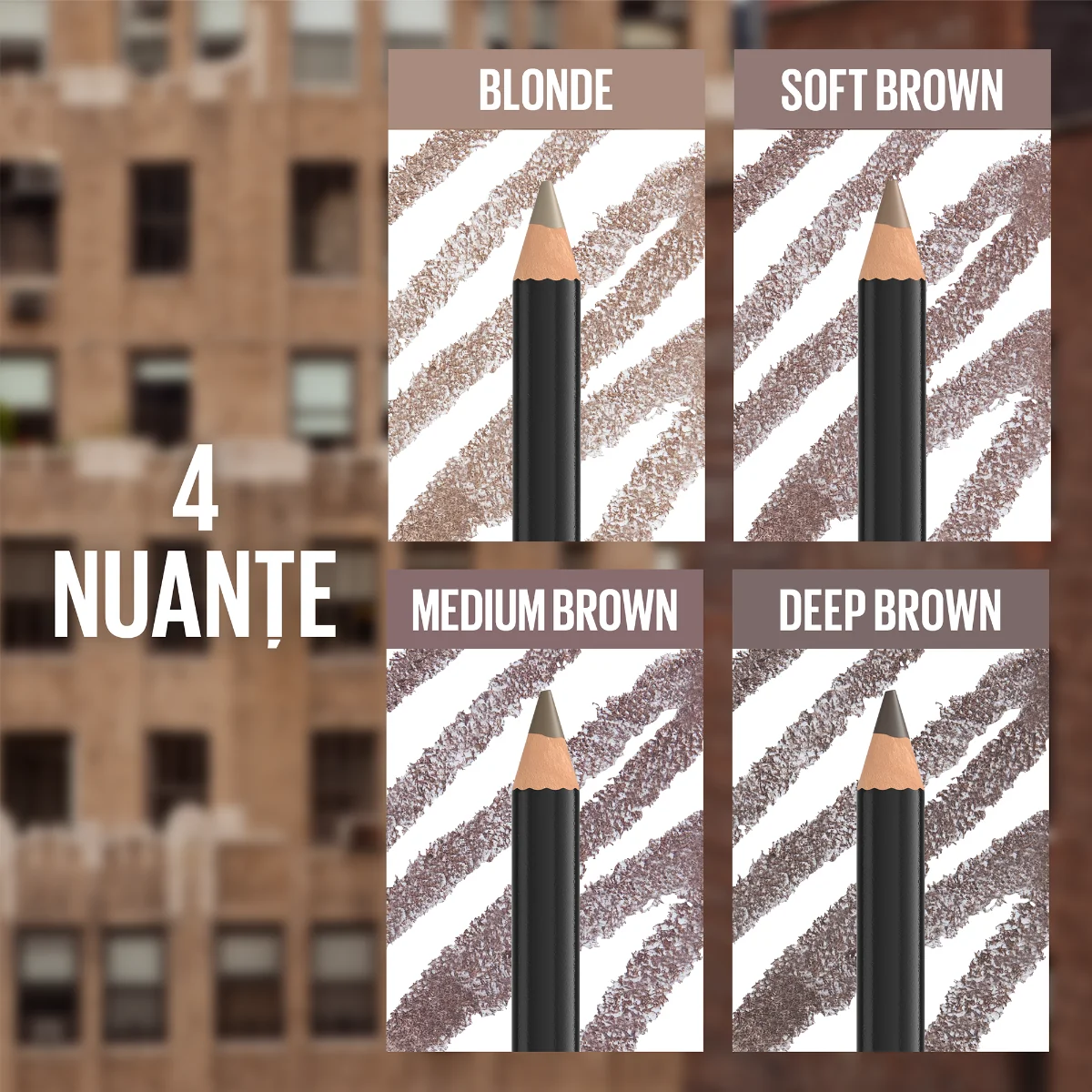 Creion pentru sprancene Brow Shaper Nr. 02 Blonde, 1g, Maybelline