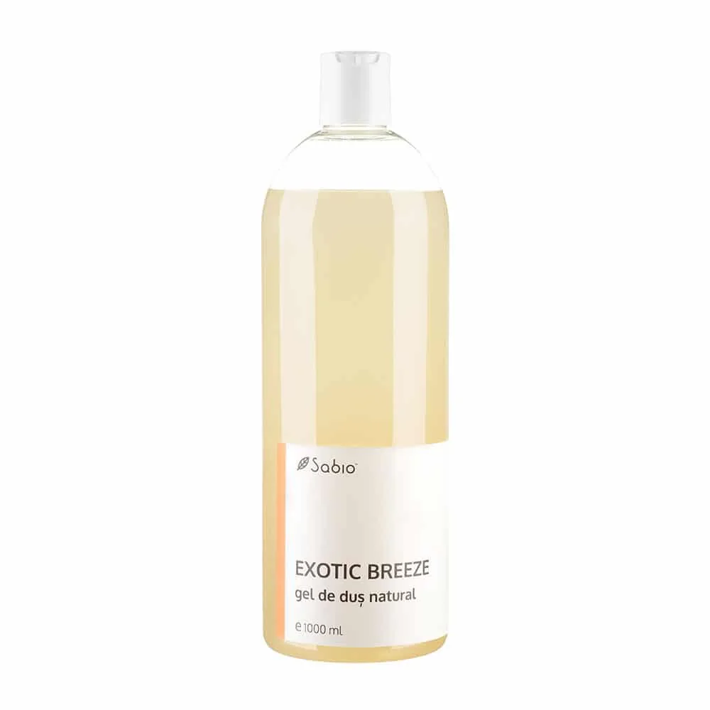 Gel de dus natural Exotic Breeze, 1000ml, Sabio