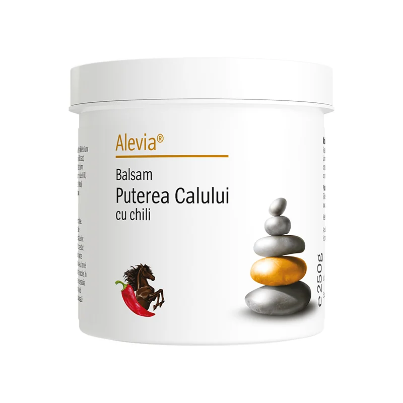 Balsam Puterea calului cu chilli, 250g, Alevia