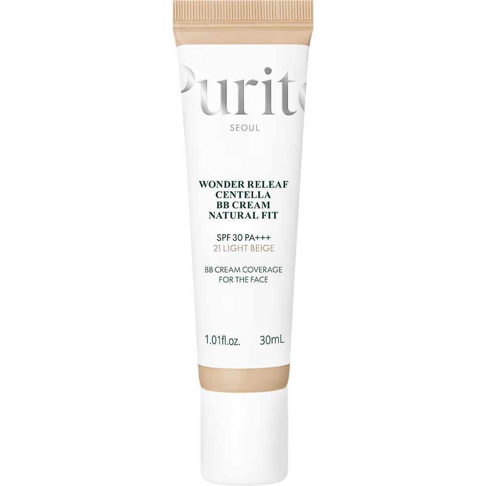 BB Cream cu SPF30 PA+++ Wonder Releaf Centella 21 Light Beige, 30ml, Purito