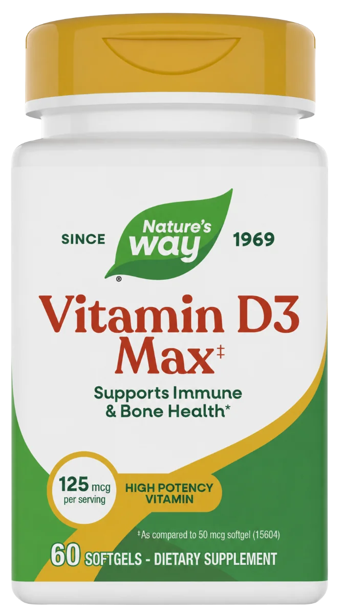 Vitamina D3 5000 UI Nature's Way, 60 capsule, Secom