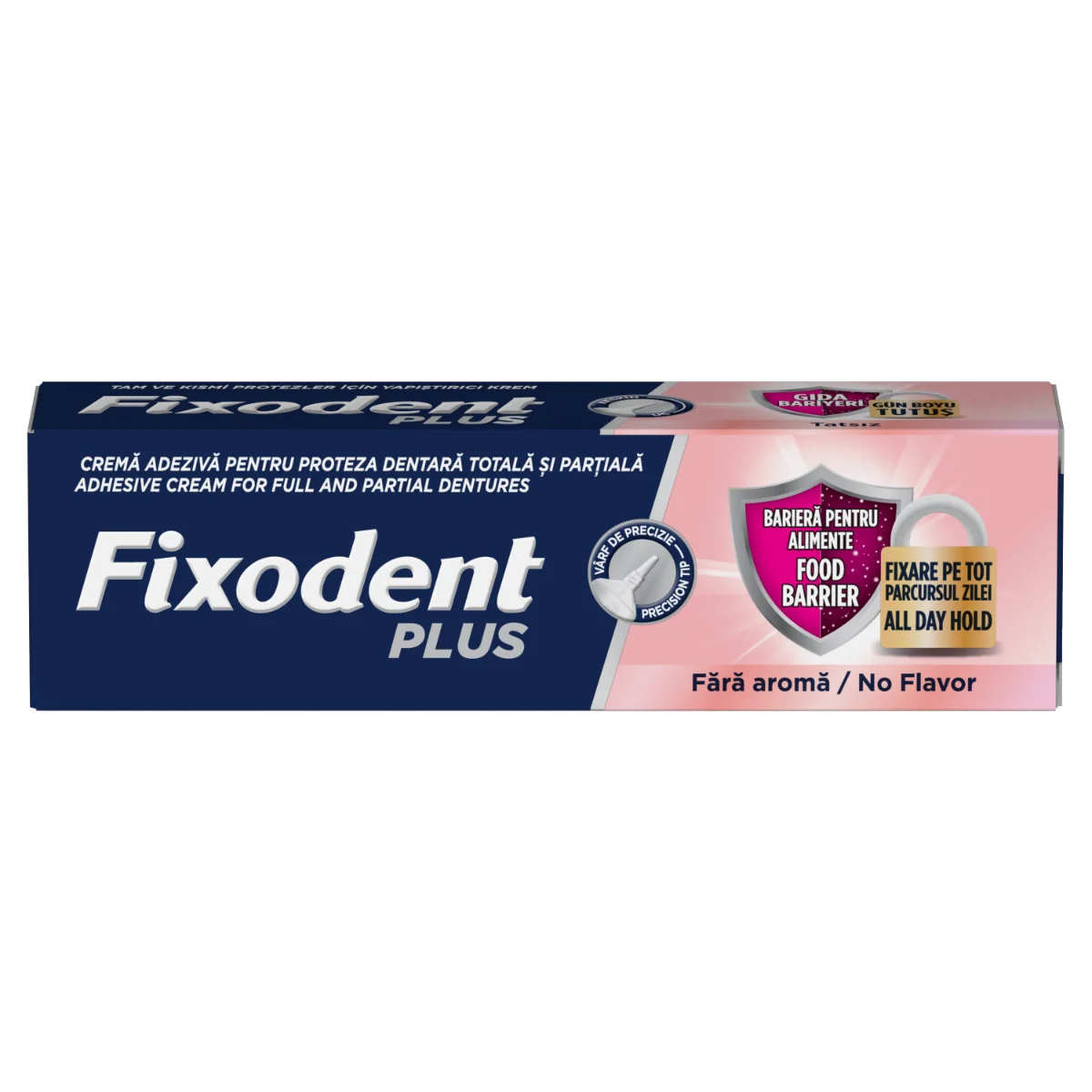 Adeziv pentru proteza dentara Plus Food Barrier, 40g, Fixodent