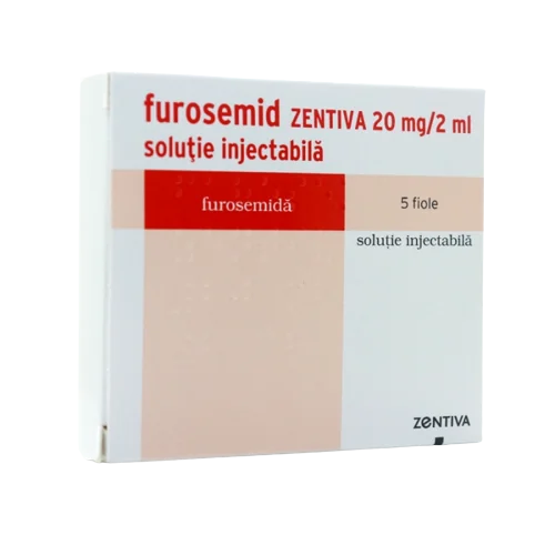 Frurosemid solutie injectabila 20mg/2ml, 5 fiole, Zentiva