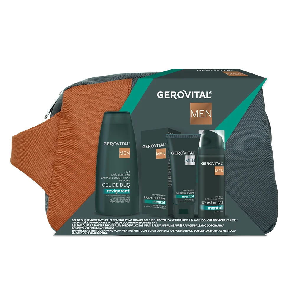 Set de ingrijire cu borseta Men, Gerovital