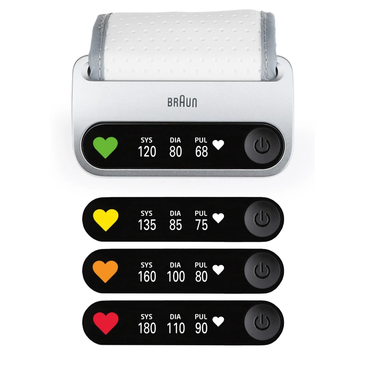 Tensiometru tip bratara cu Bluetooth iCheck7, 1 bucata, Braun