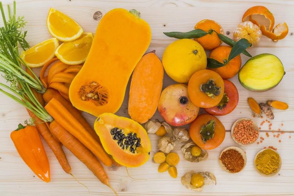 Alimente bogate in beta caroten
