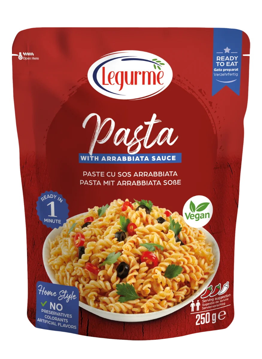 Paste cu sos Arrabiata, 250g, Legurme
