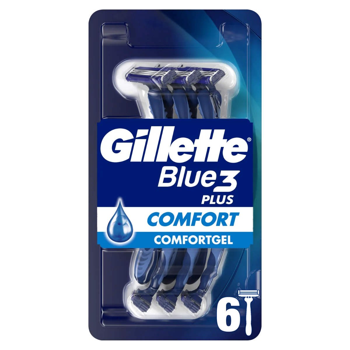 Set aparate de ras de unica folosinta Blue3 Comfort, 6 bucati, Gillette