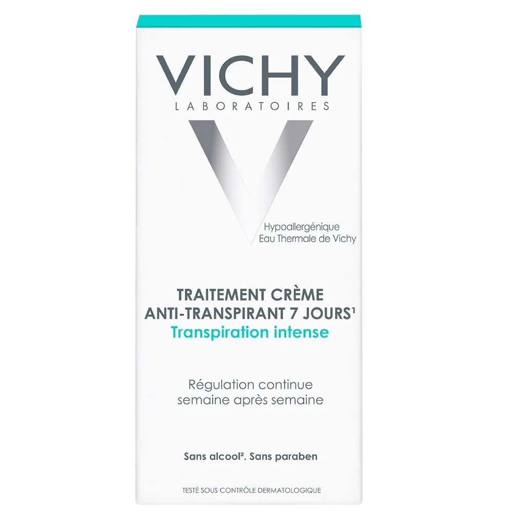 Deodorant crema impotriva transpiratiei abundente, eficacitate 7 zile, 30ml, Vichy 