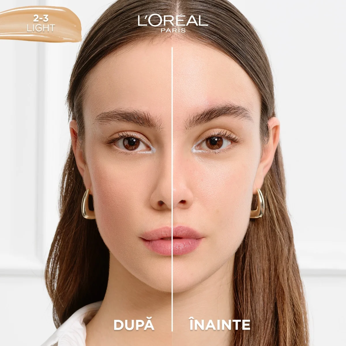 Serum redensificator infuzat cu pigmenti True Match Nude 2-3 Light, 30ml, L'Oreal Paris