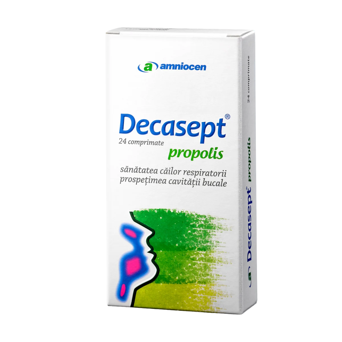 Decasept propolis, 24 comprimate, Amniocen