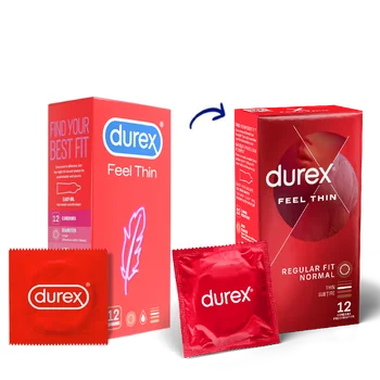 Prezervative Feel Thin, 12 bucati, Durex