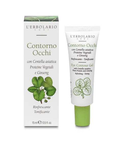 L'Erbolario Gel de ochi cu extract de centella asiatica, 15ml