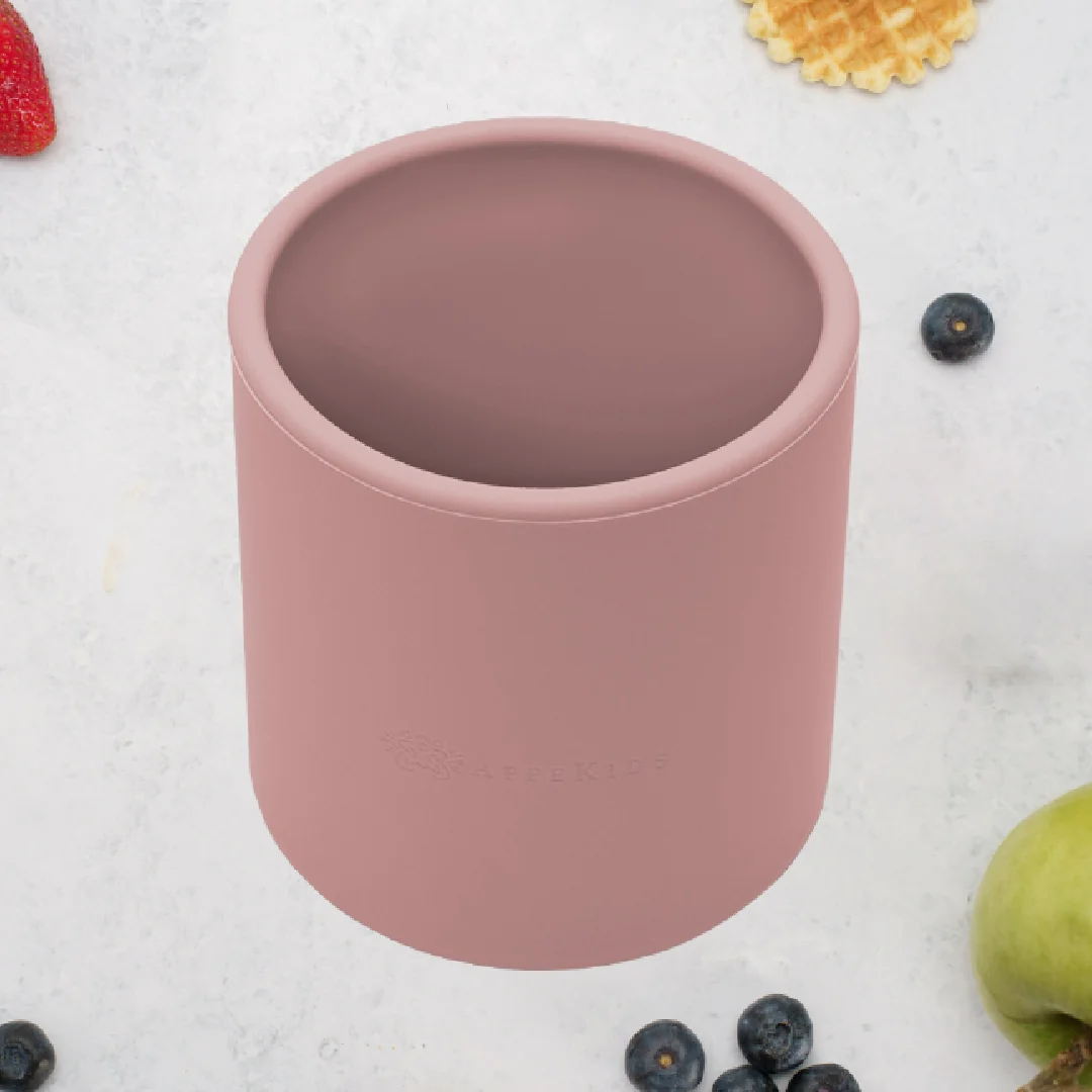 Pahar din silicon Old Rose 6 luni+, 1 bucata, Appekids