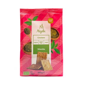 Crackers cu matcha Bio, 100g, Migibi 