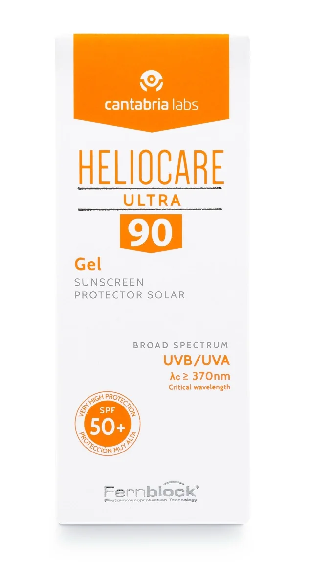 Gel pentru protectie solara cu SPF 50+ Ultra 90 Heliocare, 50ml, Cantabria Labs
