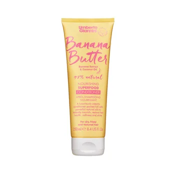 Balsam hranitor pentru par uscat frizzy si texturat Banana Butter, 250ml, Umberto Giannini