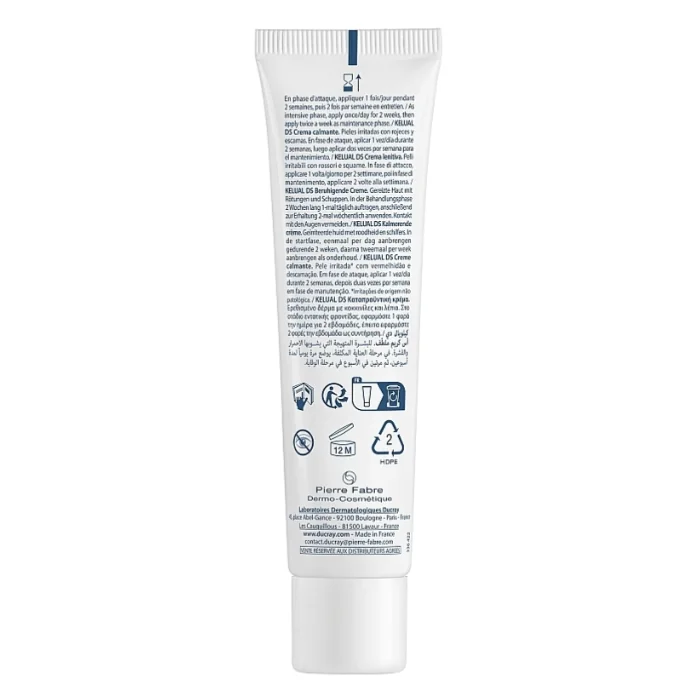 Crema calmanta pentru reducerea scuamelor cu efect anti-recidiva Kelual DS, 40ml, Ducray