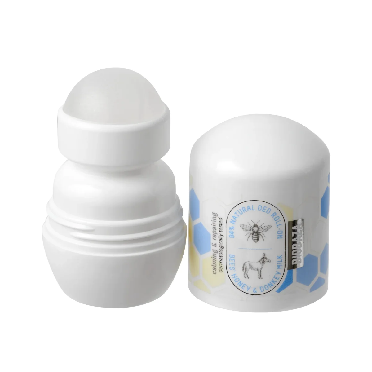 Deodorant roll-on cu extract de miere si lapte de magarita, 50ml, Biobaza