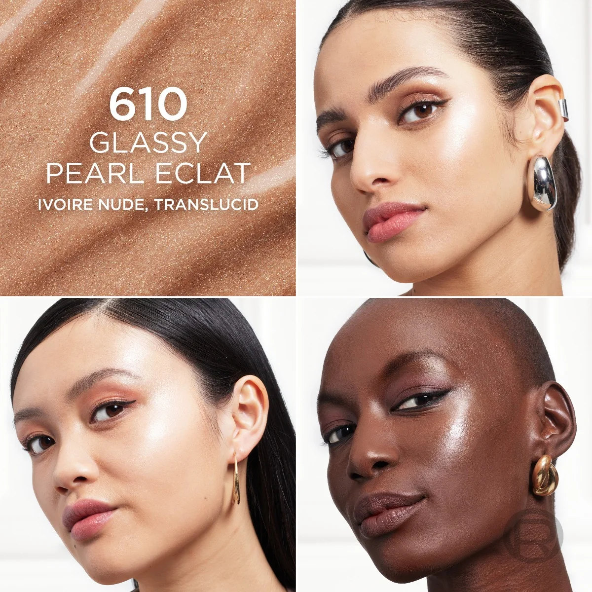 Baton iluminator multifunctional 610 Glass Pearl Eclat, 5g, L'Oreal Paris