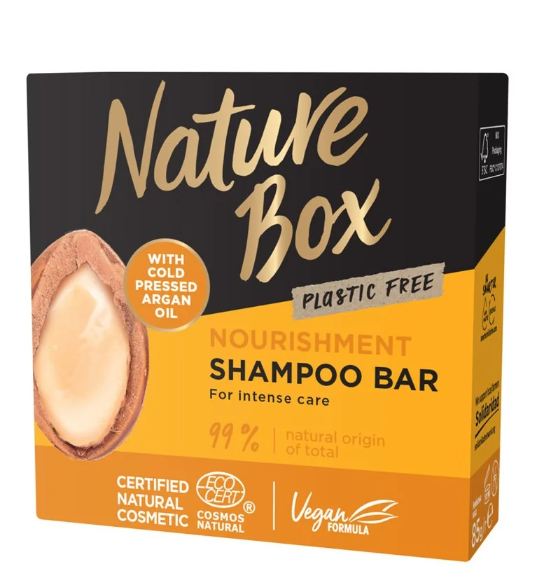 Sampon solid cu ulei de argan, 85g, Nature Box