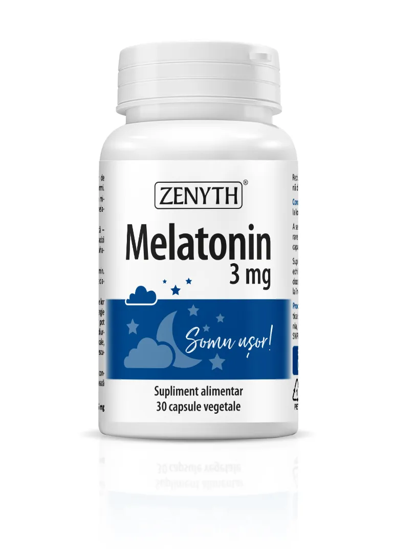 Melatonin 3mg, 30 capsule vegetale, Zenyth