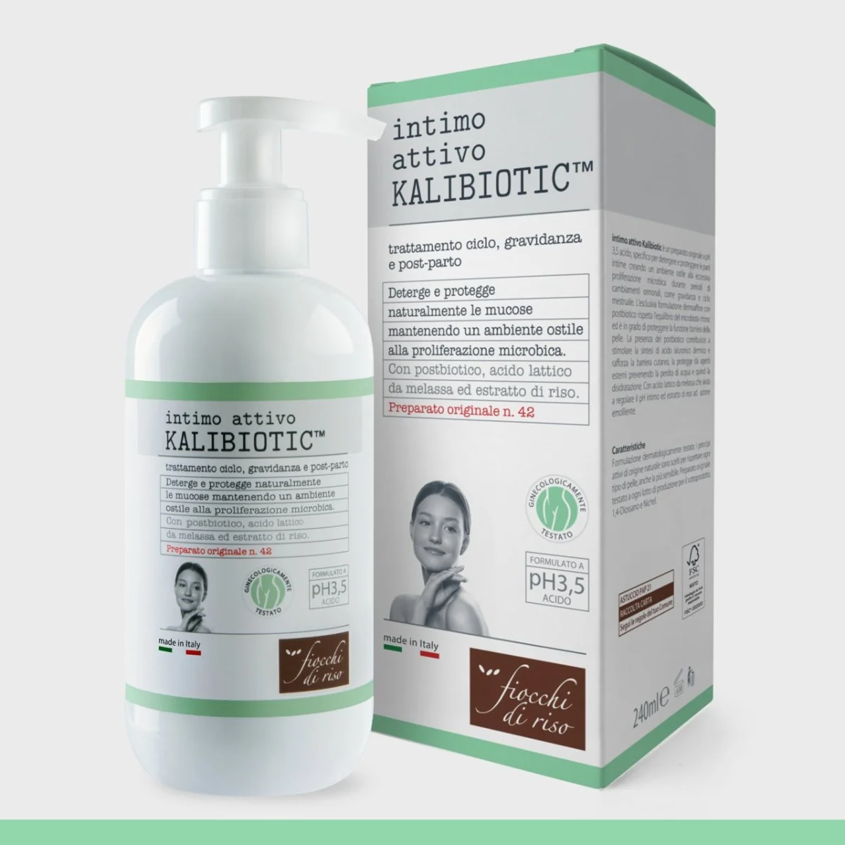 Gel intim de curatare cu extract de orez, 240ml, Fiocchi di Riso