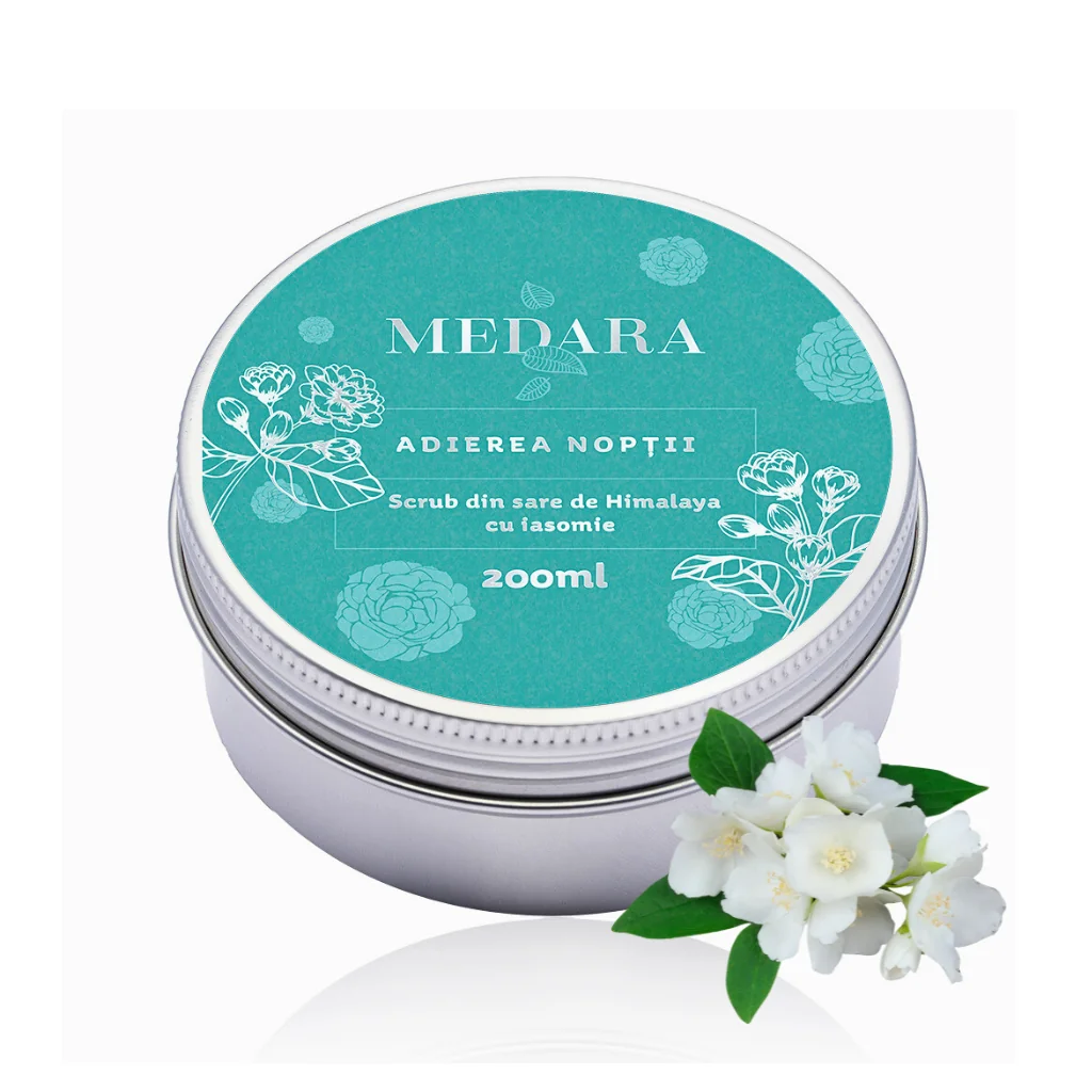 Scrub cu sare de Himalaya si iasomie Adierea Noptii, 200ml, Medara