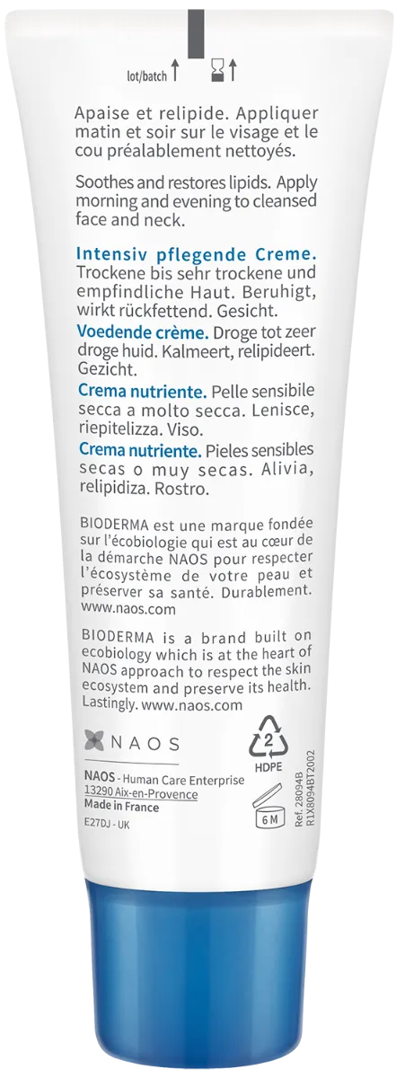Crema de fata Atoderm Nutritive, 40ml, Bioderma 