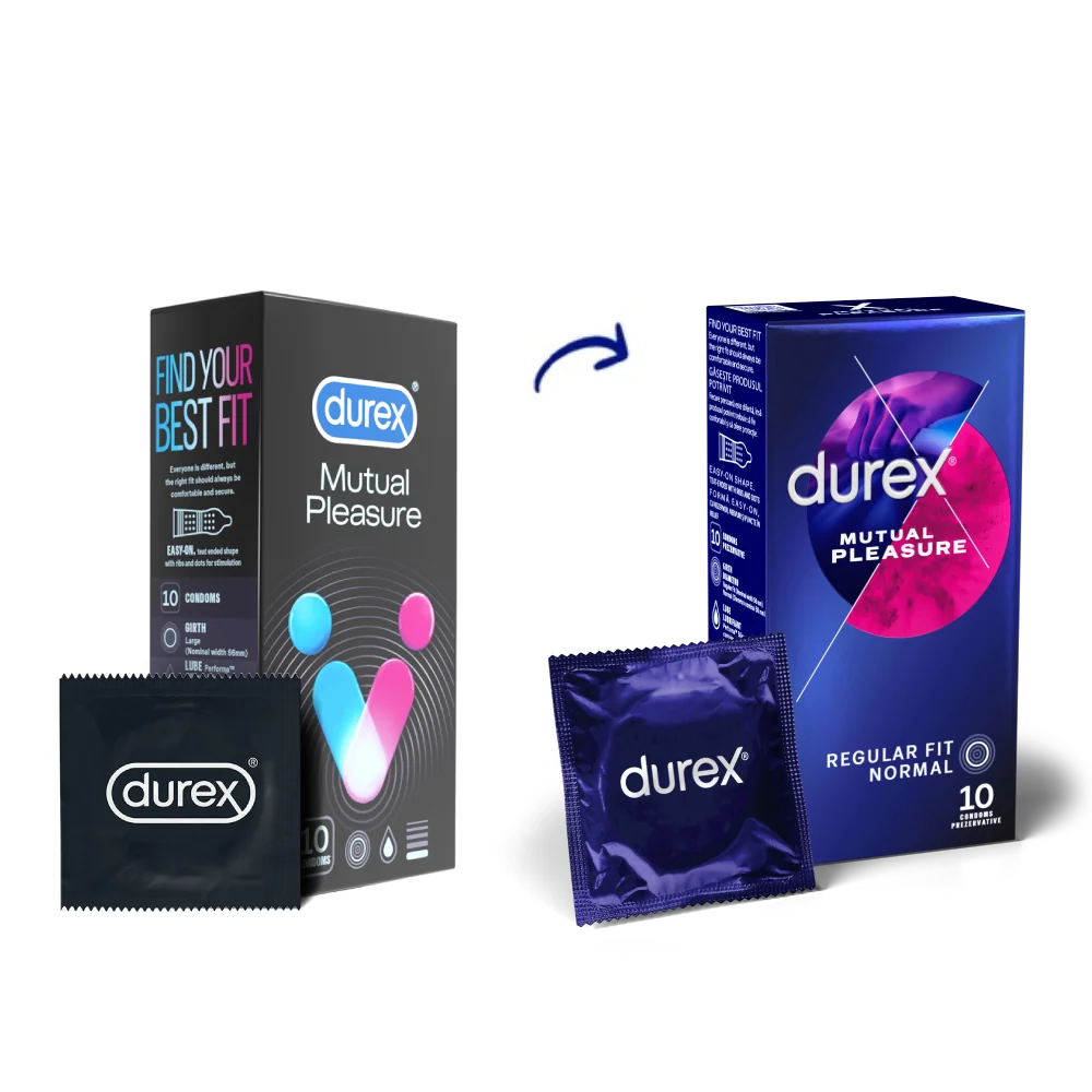 Prezervative Mutual Pleasure, 10 bucati, Durex