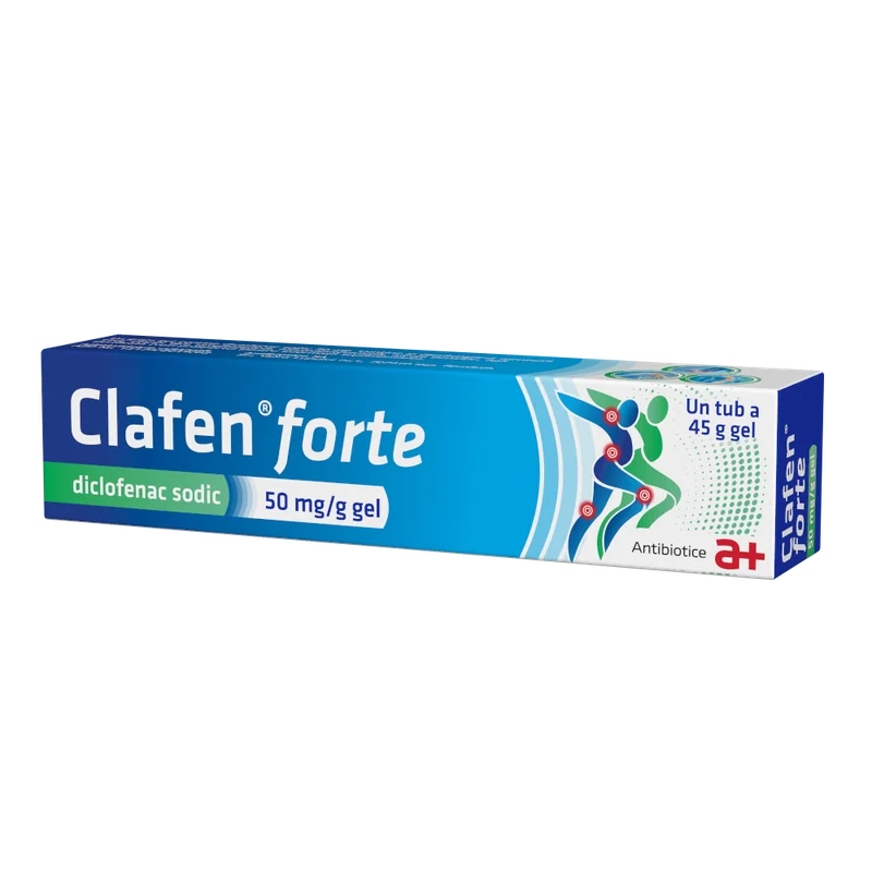 Clafen forte 50 mg/g gel, 45g, Antibiotice
