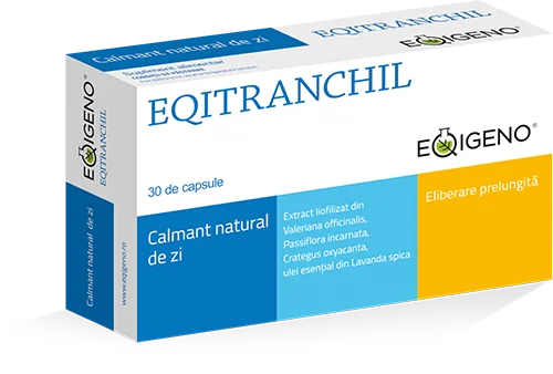 Eqitranchil calmant natural de zi, 30 capsule, Eqigeno