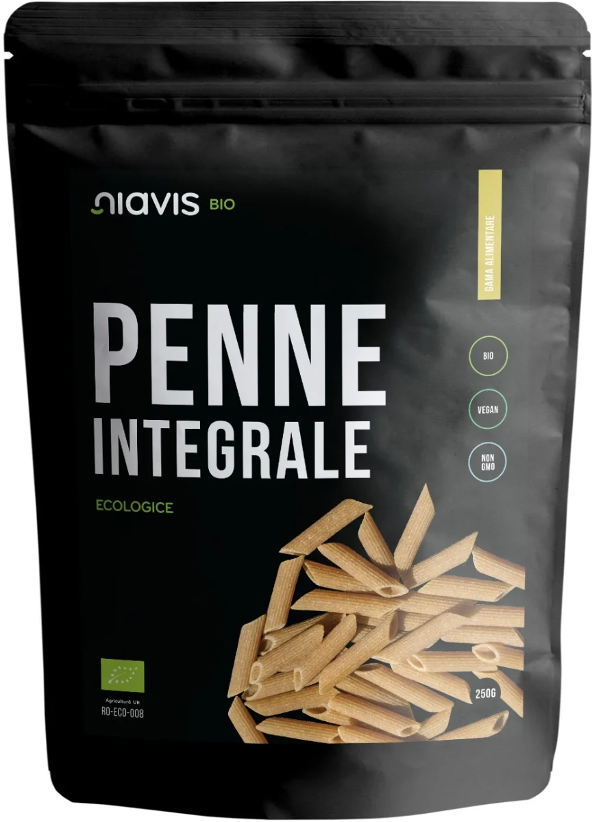 Penne integrale ecologice, 250g, Niavis