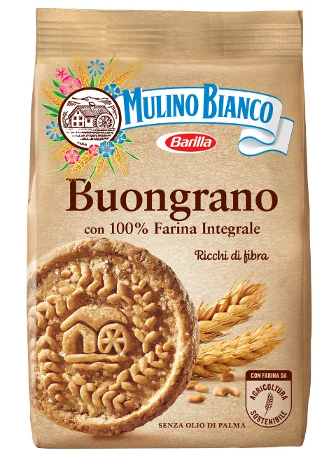 Biscuiti cu faina integrala Buongrano, 350g, Mulino Bianco