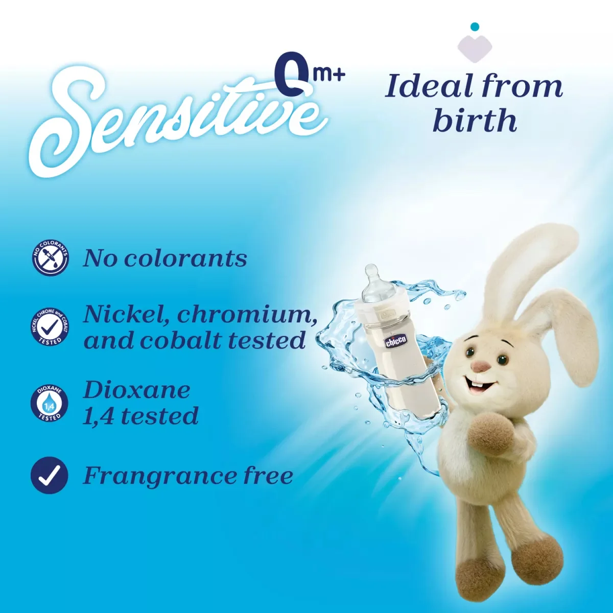 Detergent pentru biberoane si vesela bebelusului 0 luni+, 300ml, Chicco