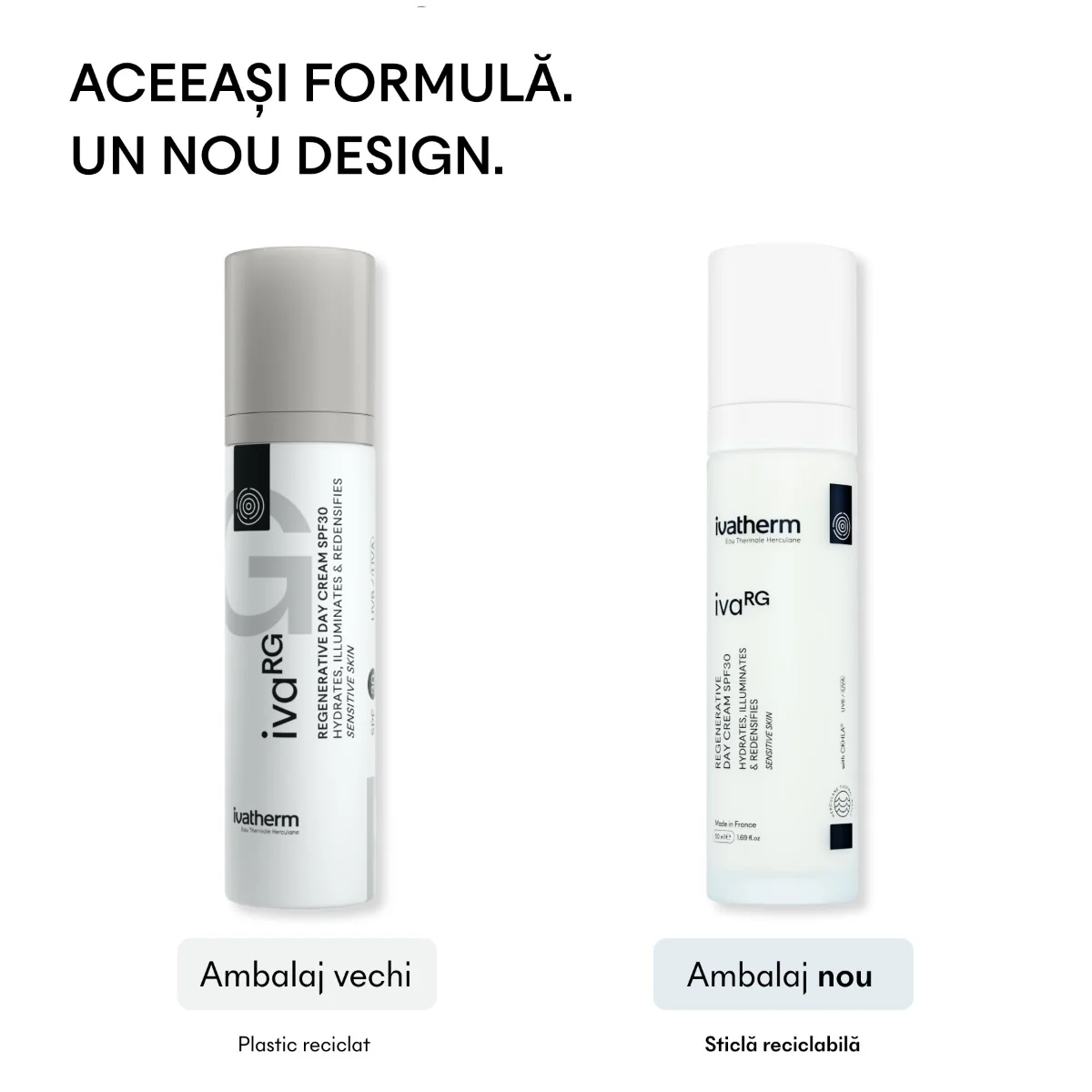 Crema de zi regeneranta cu SPF30, 50ml, Ivatherm