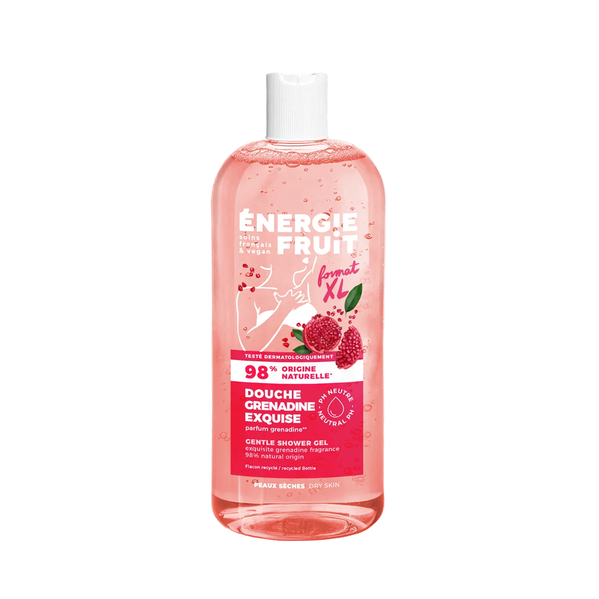 Gel de dus revitalizant cu Grenadina, 500ml, Energie Fruit