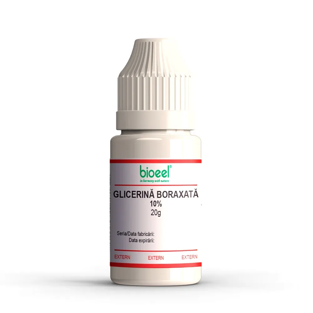 Glicerina boraxata 10%, 20g, Bioeel