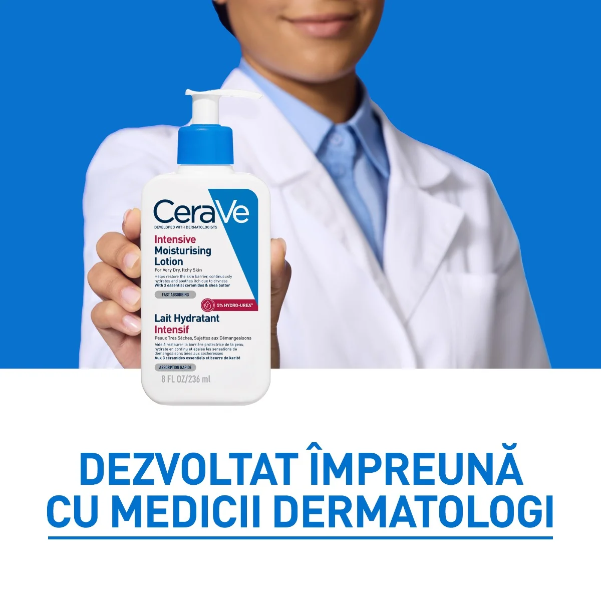 Lotiune intens hidratanta pentru fata si corp, 236ml, CeraVe