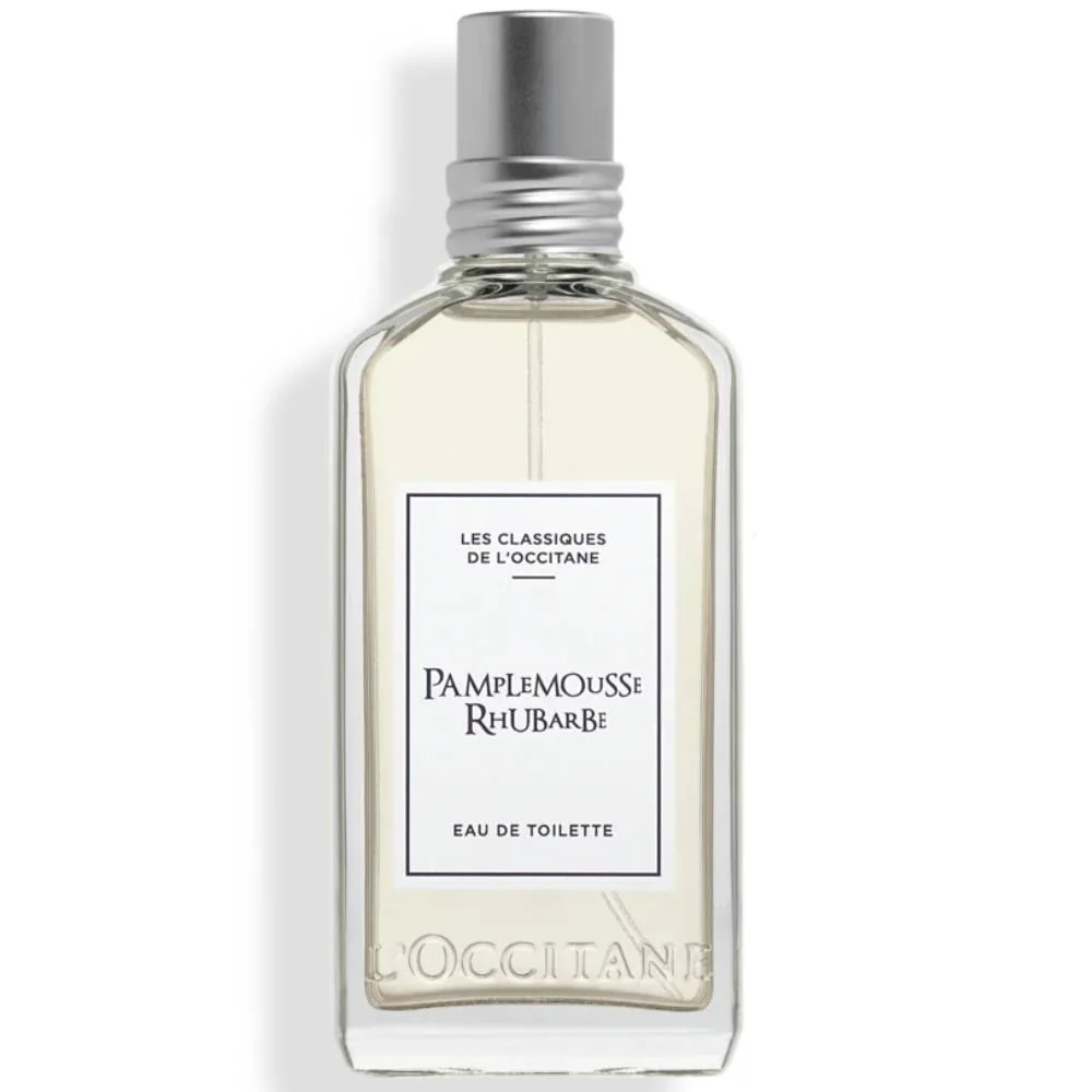 Apa de toaleta cu rubarba si grapefruit Pamplemousse Les Classiques, 50ml, L'Occitane