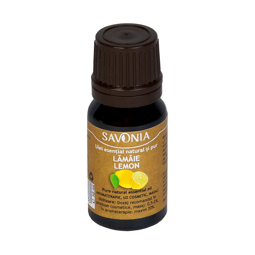 Ulei esential natural si pur de lamaie, 10ml, Savonia