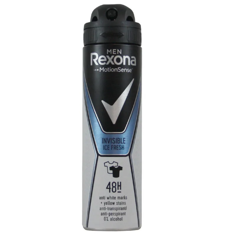 Spray antiperspirant pentru barbati Invisible Ice Fresh, 150ml, Rexona