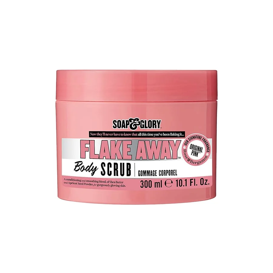 Exfoliant de corp Original Pink Flake Away, 300ml, Soap & Glory
