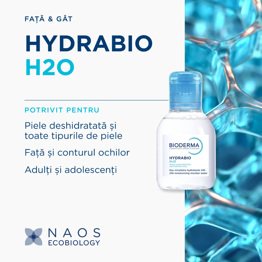 Apa micelara hidratanta Hydrabio H2O, 100ml, Bioderma