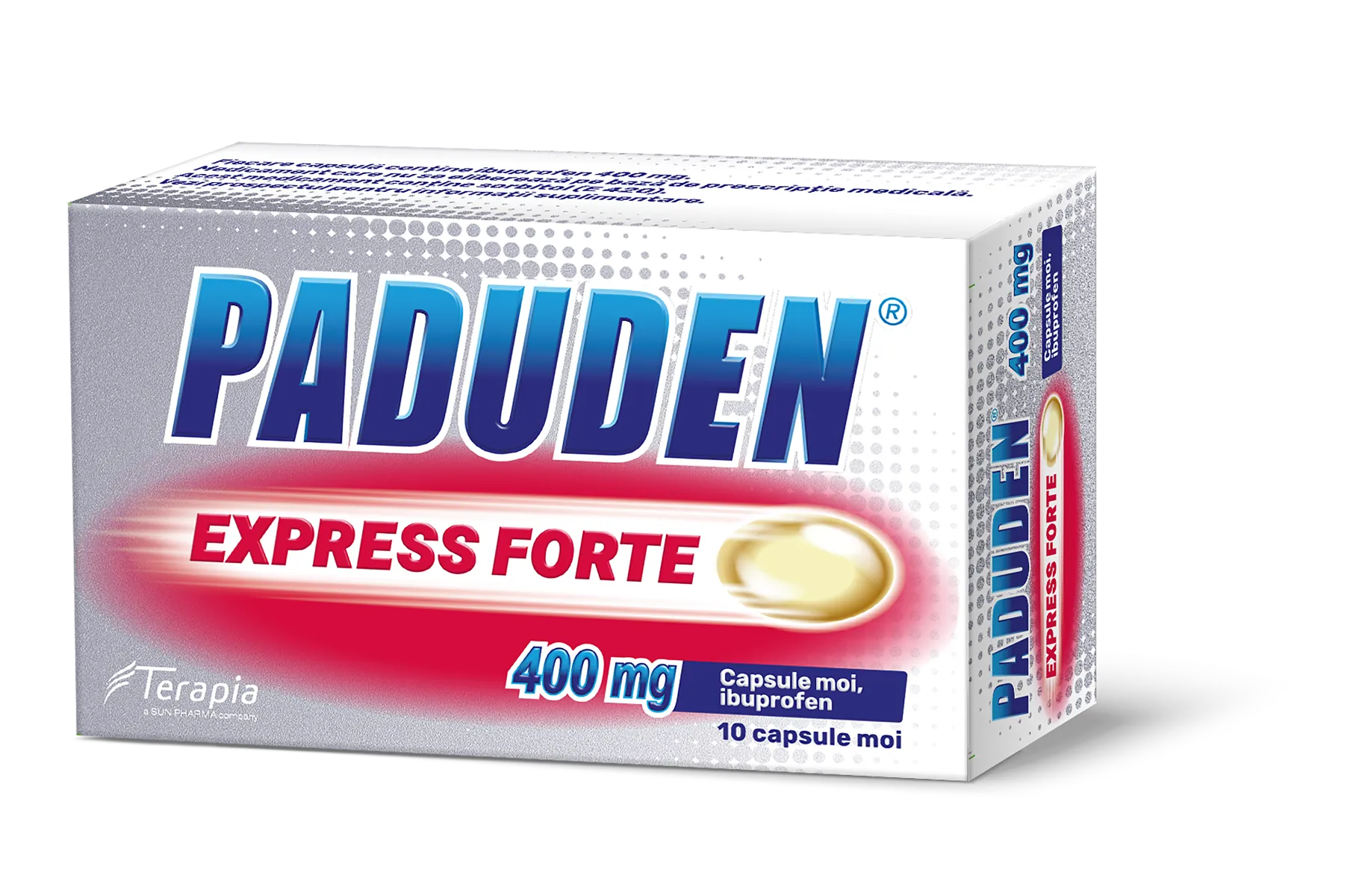 Paduden Express Forte 400mg, 10 capsule moi, Terapia 