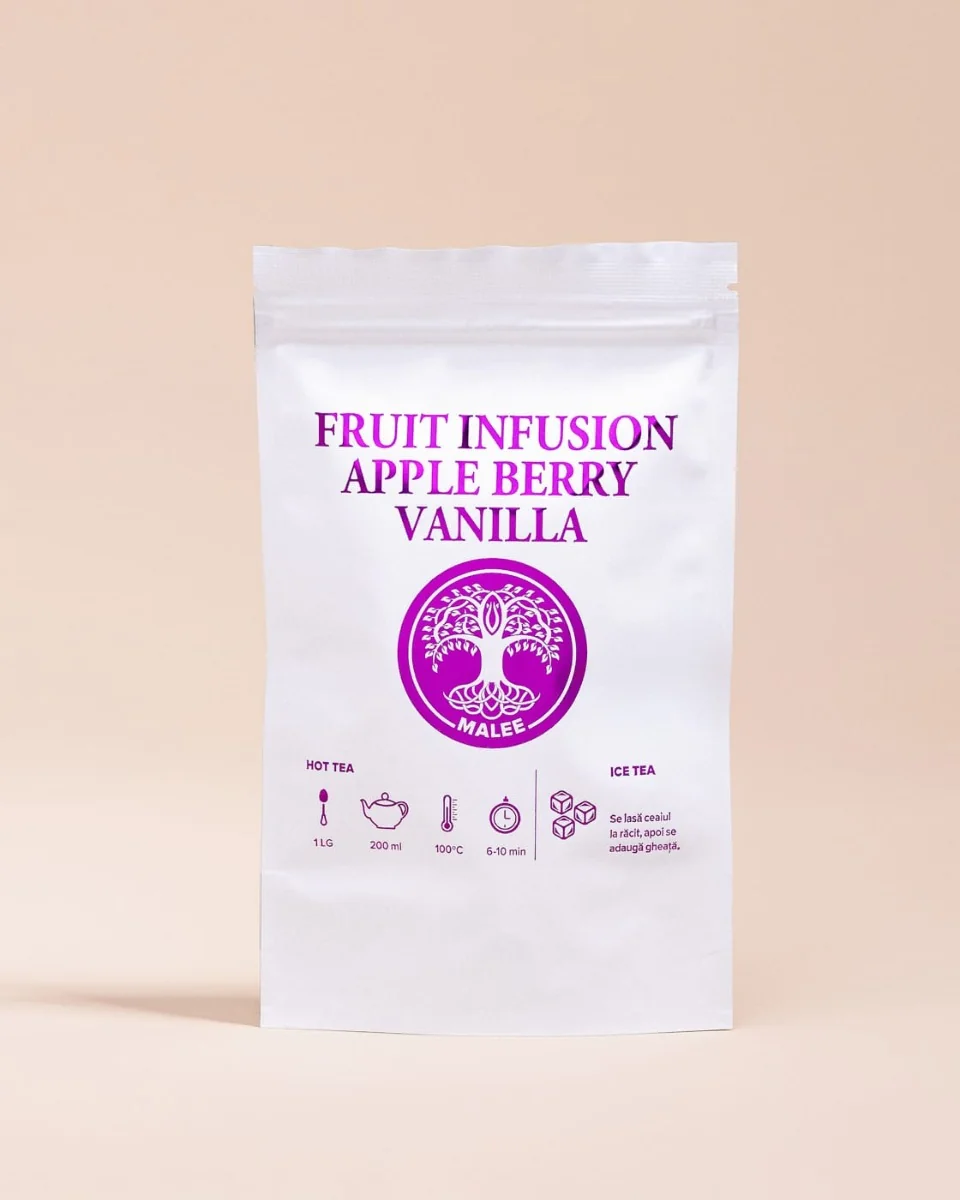 Ceai de fructe Apple Berry Vanilla, 50g, Malee Tea