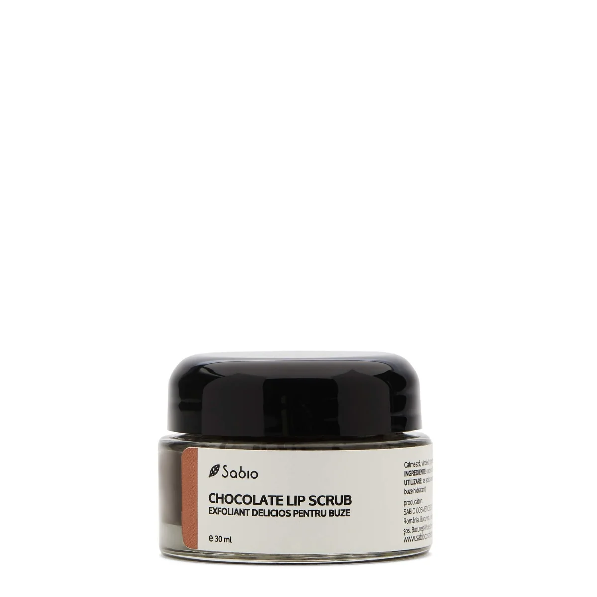 Exfoliant pentru buze Chocolate Lip Scrub, 30ml, Sabio