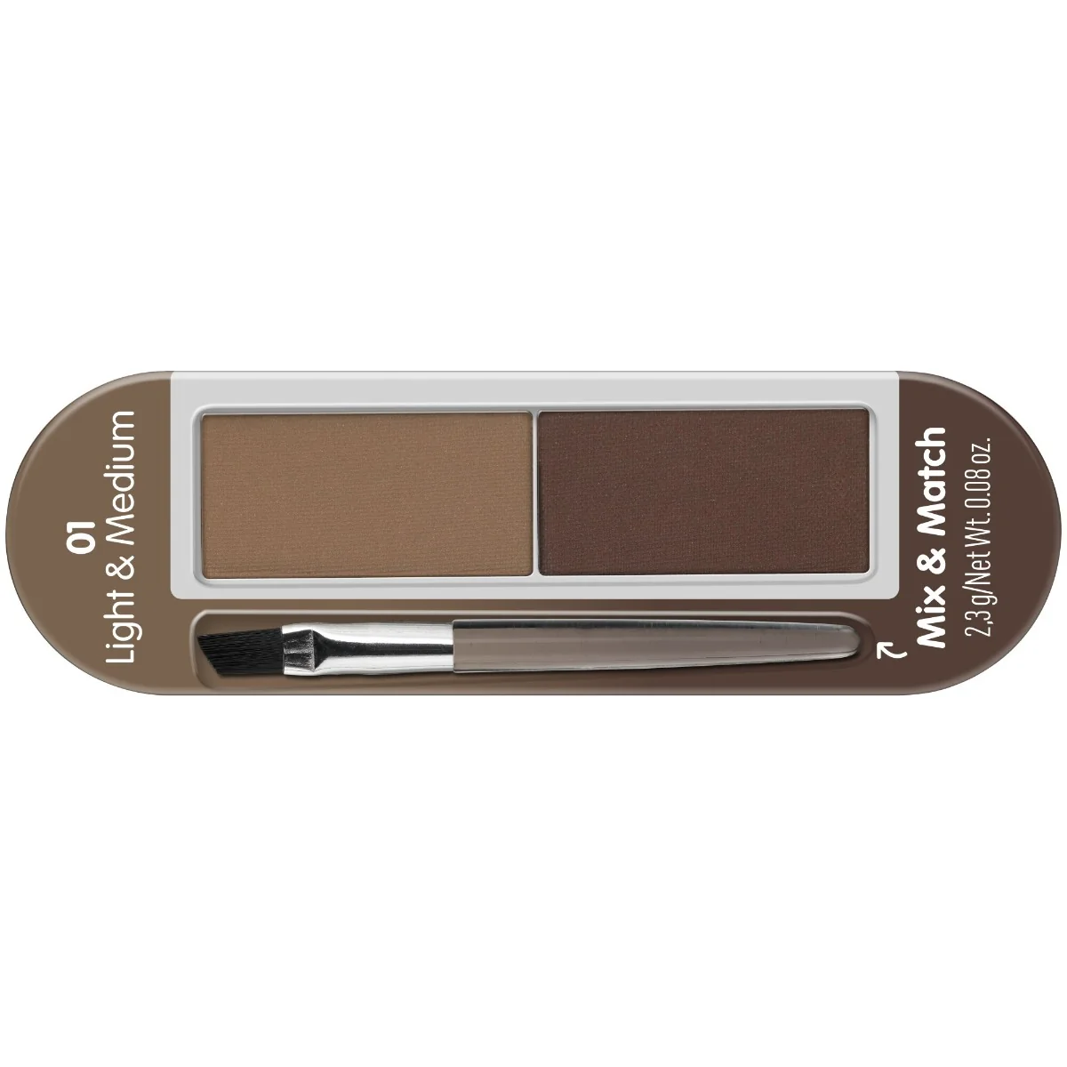 Set pentru sprancene brow powder 01 - light & medium, 2.3g, Essence 