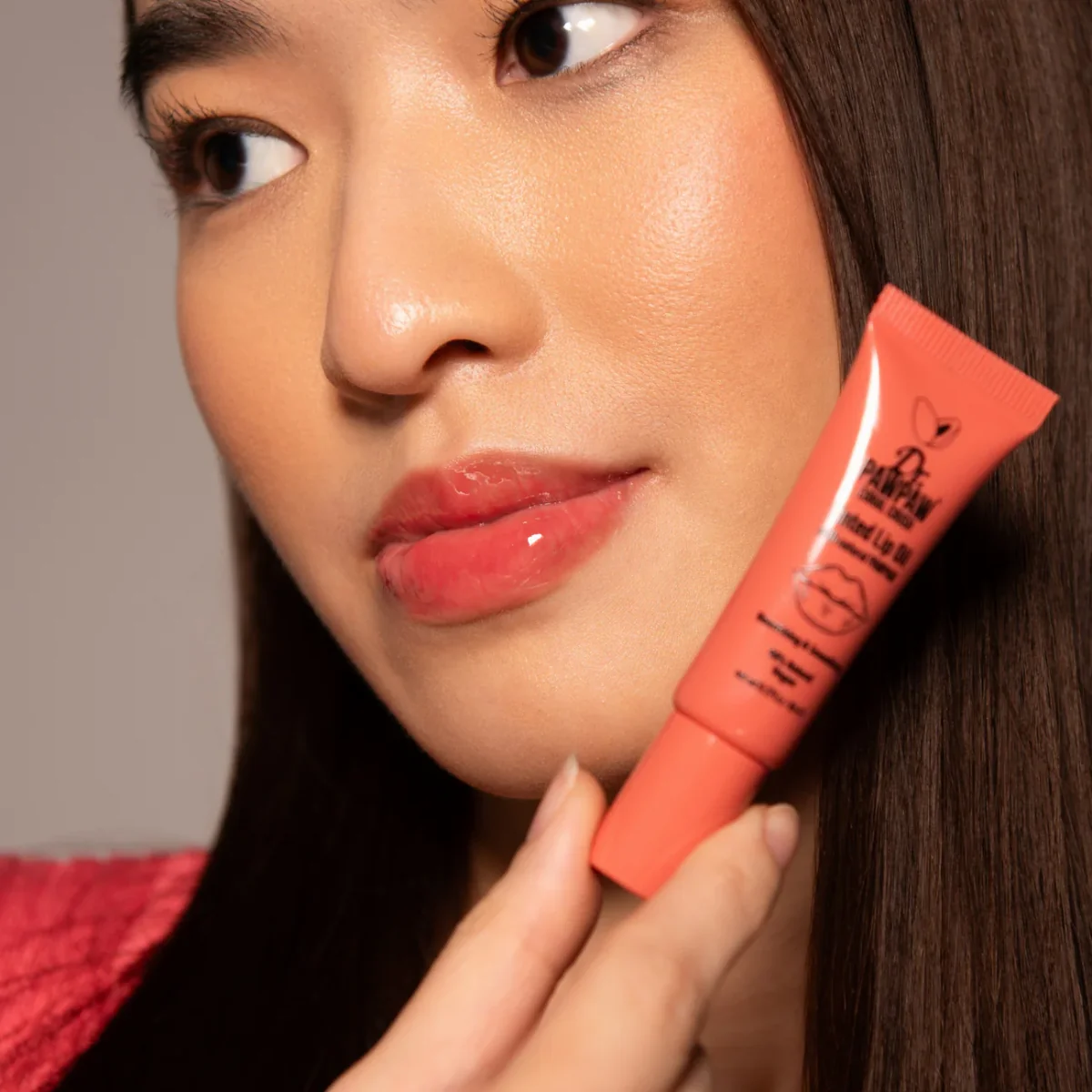 Ulei de buze colorat si hranitor cu extract de papaya Coral Crush, 8ml, Dr.PAWPAW