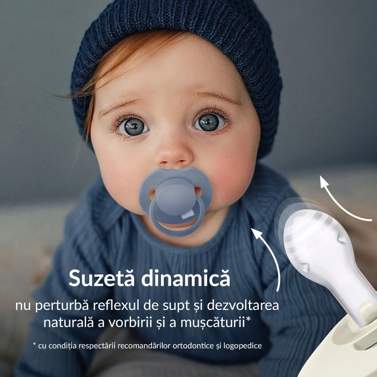 Set suzete din silicon pentru 6 - 18 luni Dynamic Prime Baby Blue/Blue 34/418, 2 bucati, LOVI